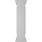 Ekena Millwork 10"W x 48"H End Newel Post with Panel, Flat Capital & Base Trim (Installation kit included) NWL10X48EPF0B0 - alternate 2